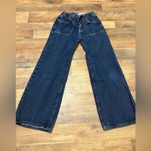 Wide-Leg Denim Jeans